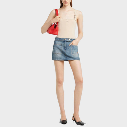 Courreges Denim Mini Skirt