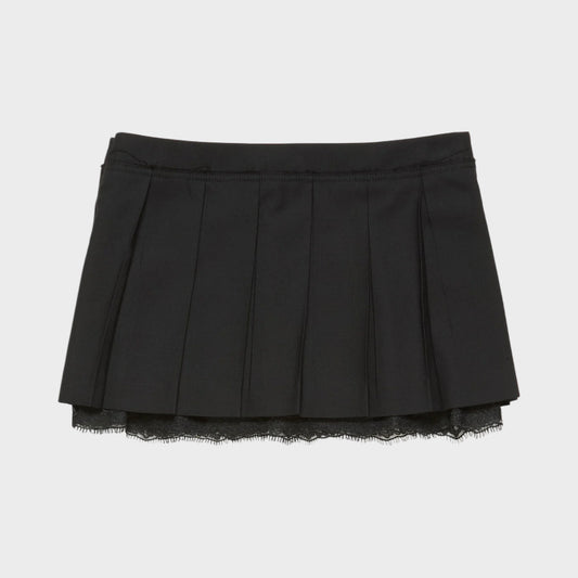 Acne Studios Lace Layered Mini Skirt