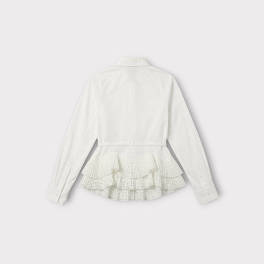 Alaïa Neon Plisse Vienne Shirt