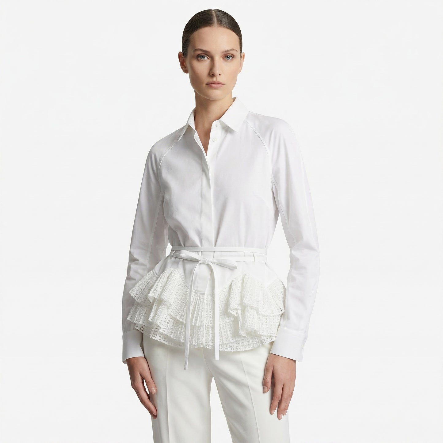 Alaïa Neon Plisse Vienne Shirt