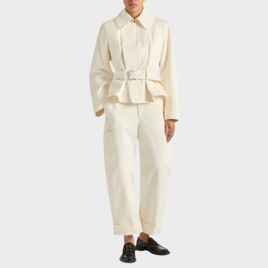 Givenchy Cotton & Wool Cotton Belted Bomber