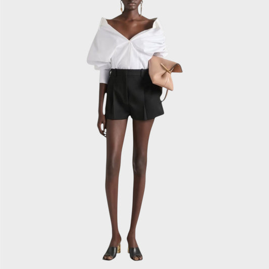 Givenchy Wool Pleated Shorts