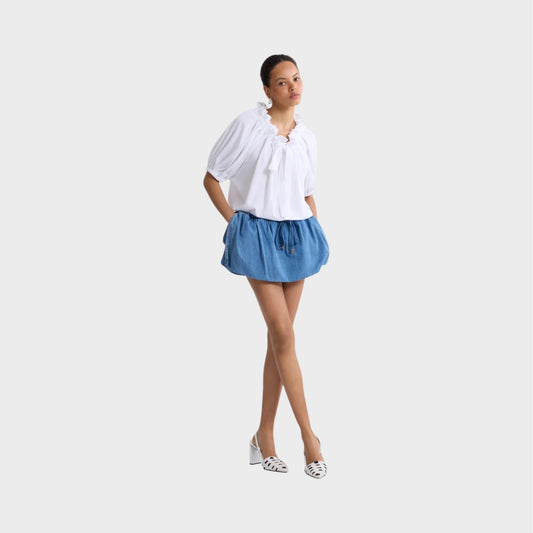 Patou Denim Bloomer Skirt