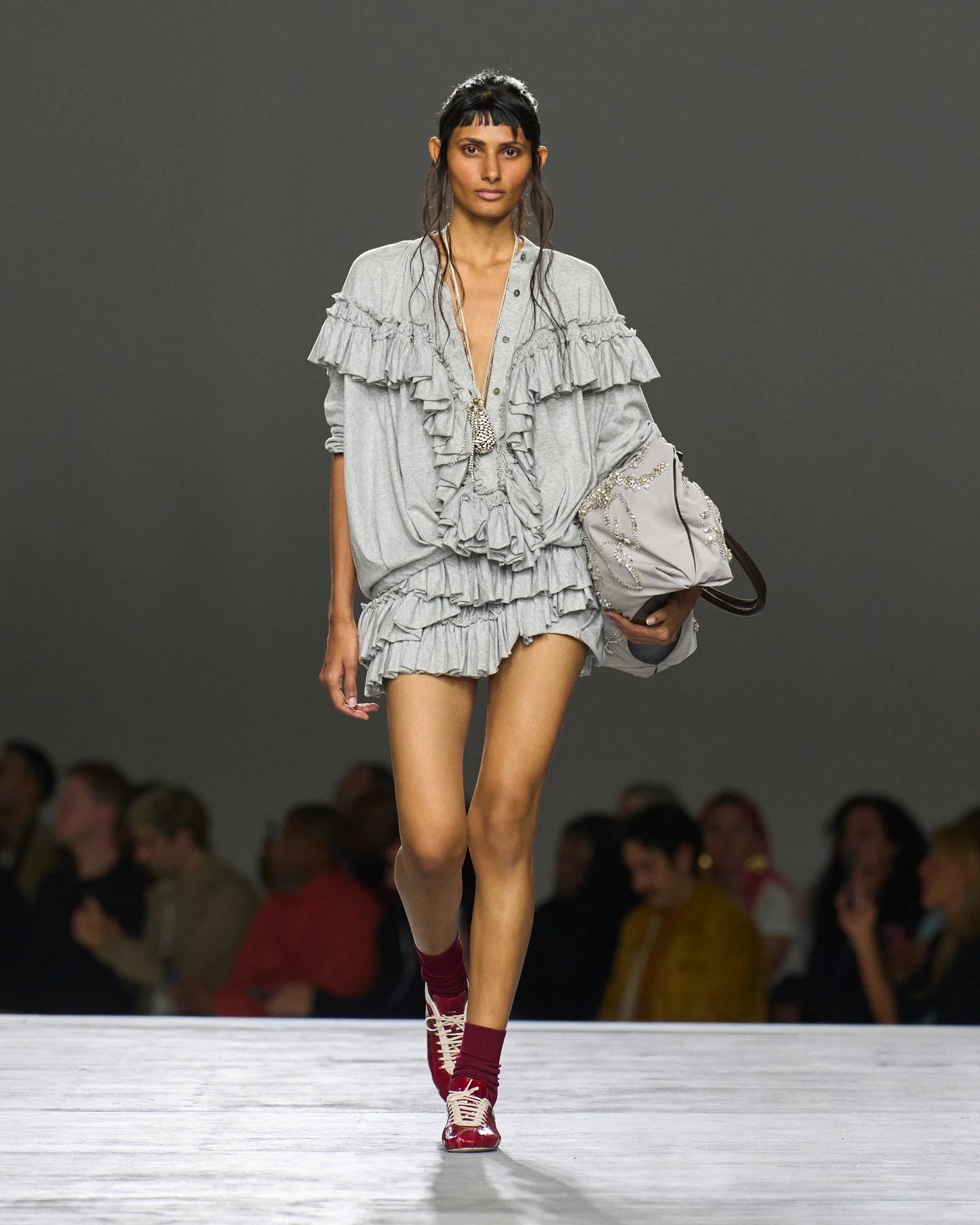 Dries Van Noten Huryl Ruffled Shorts