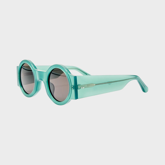 Dries Van Noten Acetate Round Frame Sunglasses