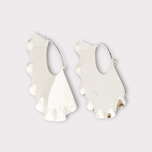 Loewe Palladium Frills Earrings
