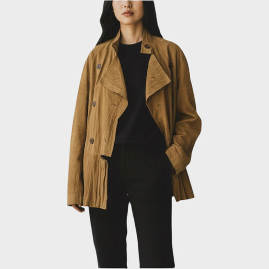 Loewe Crinkle Suede Jacket