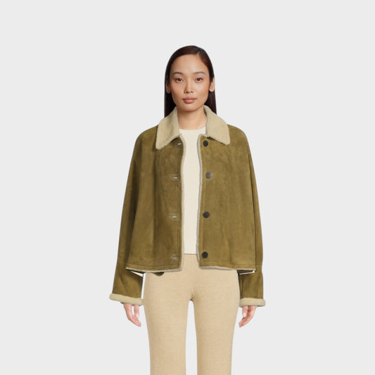 Loewe Leather Shearling Jacket