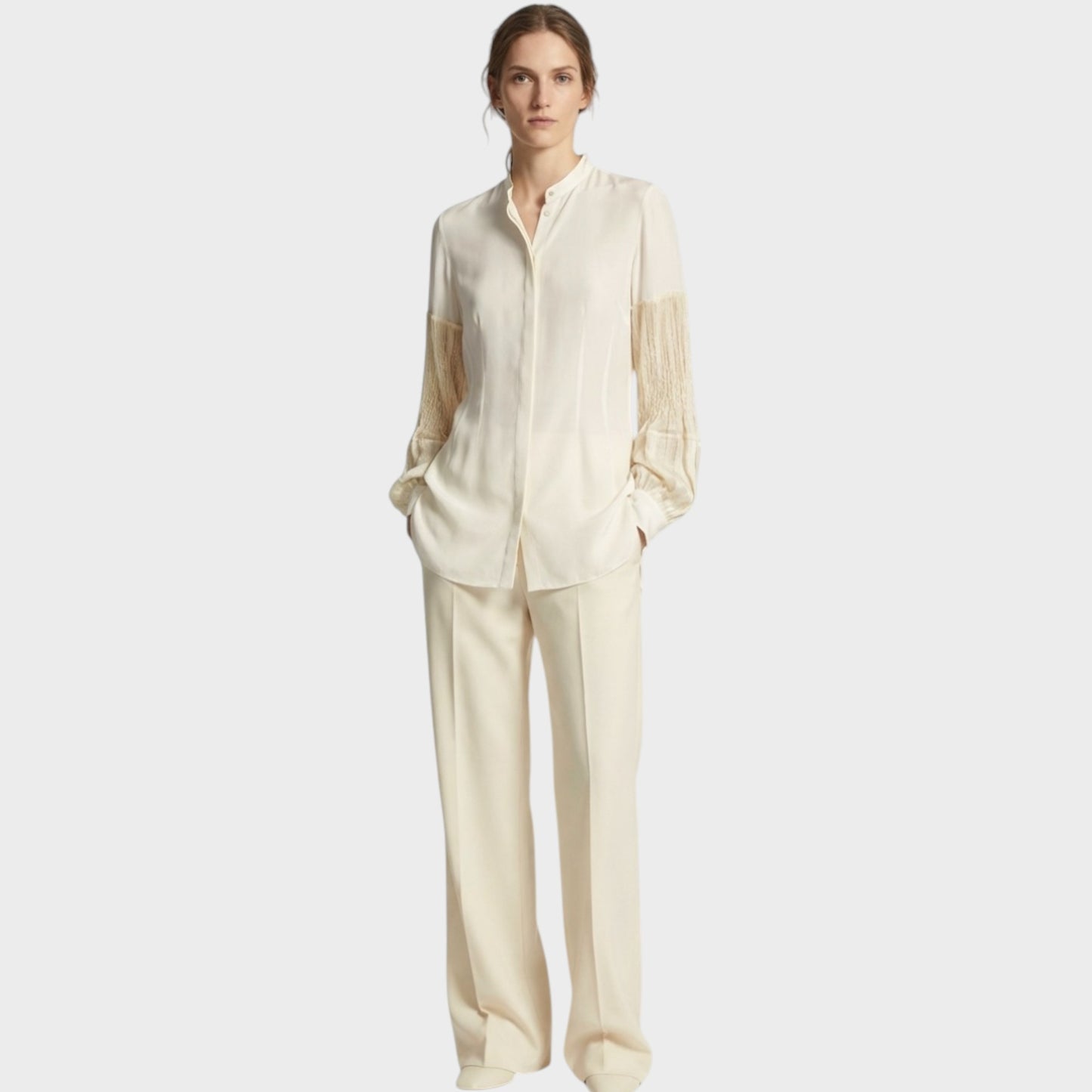 Loewe High Neck Balloon Blouse