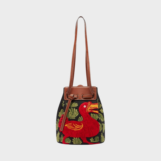 Loewe Duck Embroidered Bucket Bag