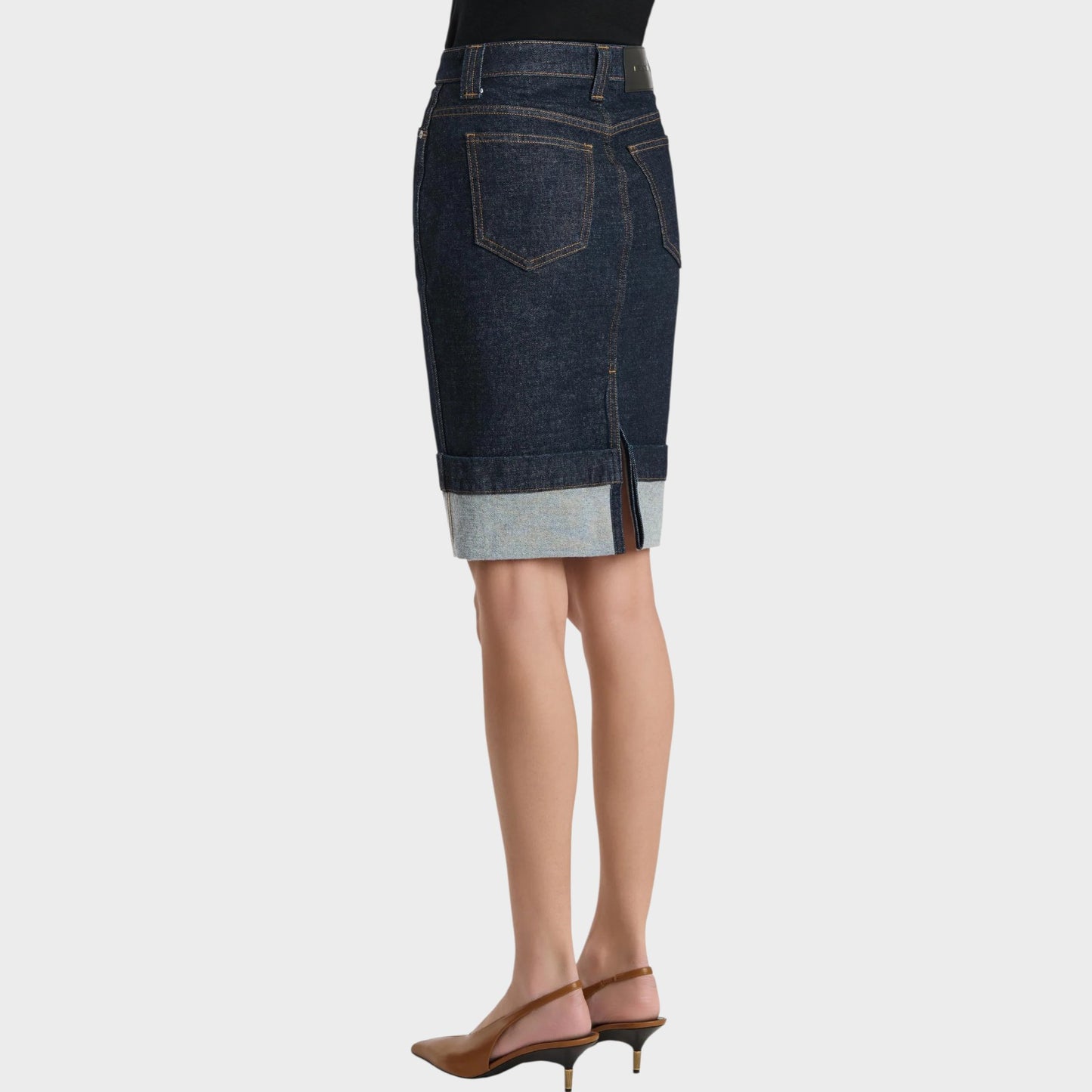Khaite Kendra Denim Skirt