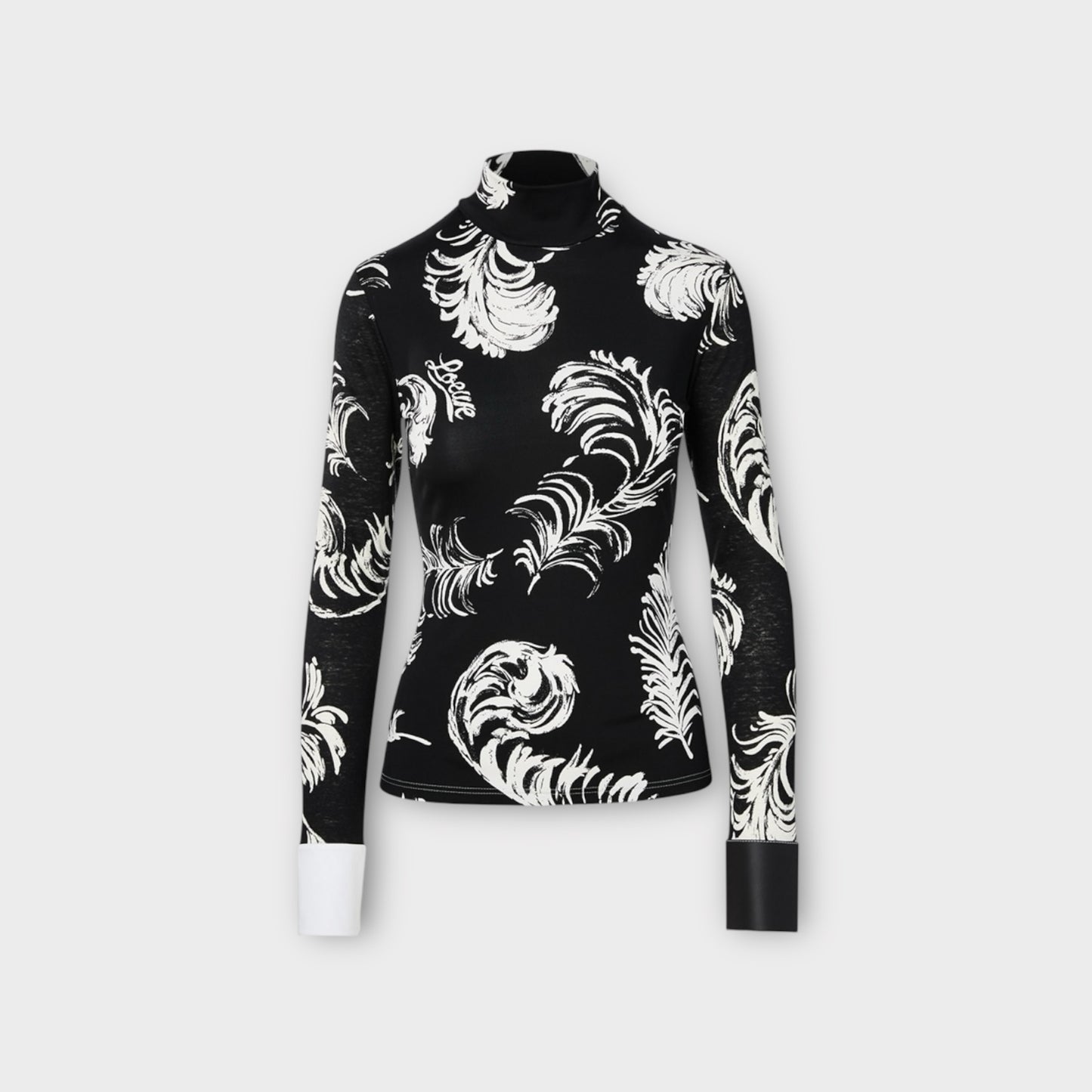 Loewe Turtle Neck Leather Top