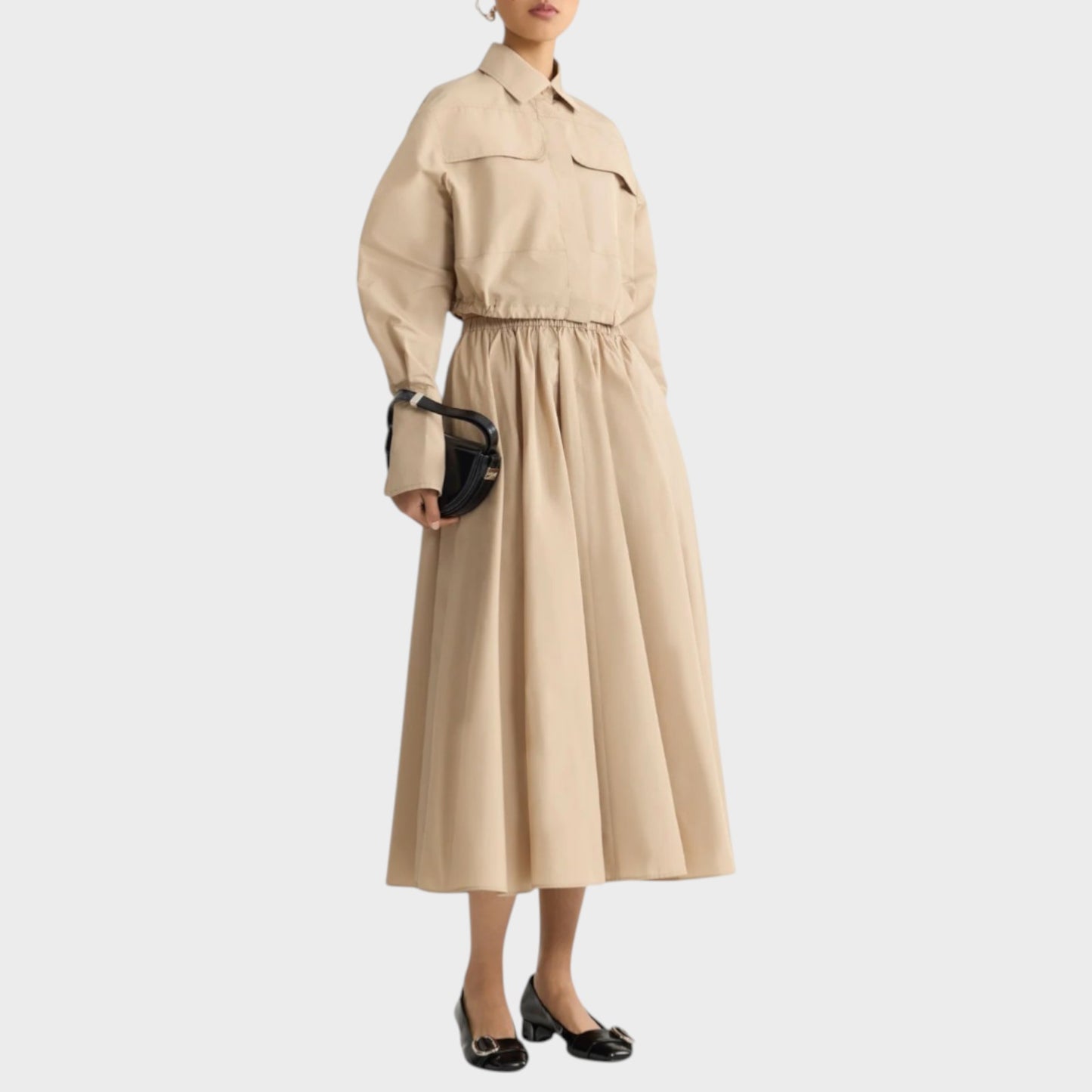 Patou Cotton Midi Skirt