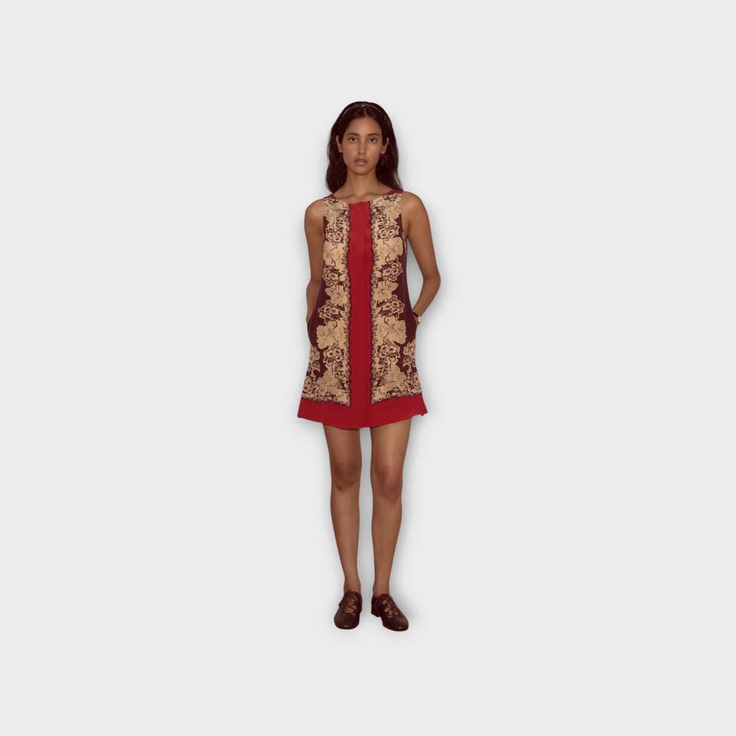 Bode Storybook Silk Short Dress