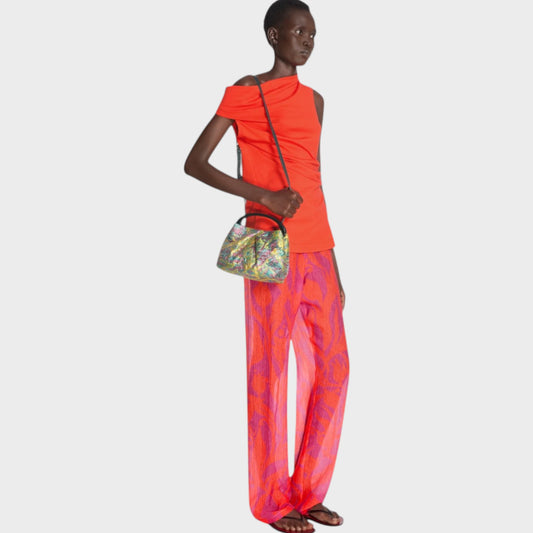 Dries Van Noten Small Pleated Shoulder Bag