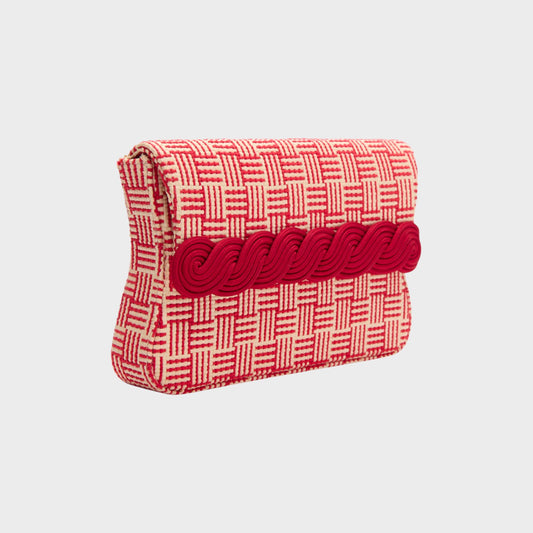 Destree Gerrit Straw Small Clutch Bag