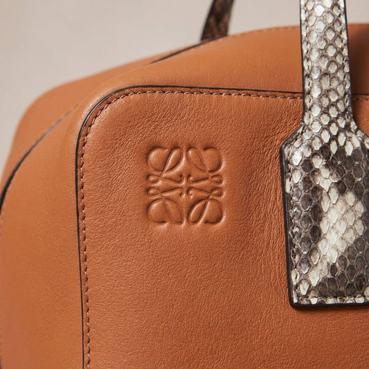 Loewe Landscape Python Bowling Bag