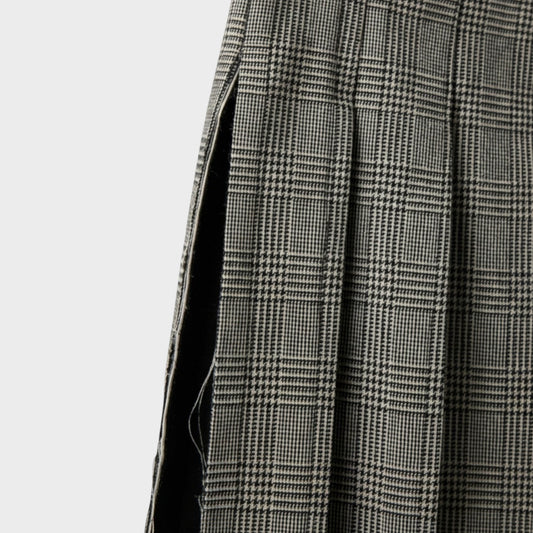 Comme des Garcons Wool Glen Check Skirt