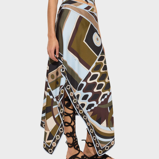 Pucci Silk Scarf Long Skirt
