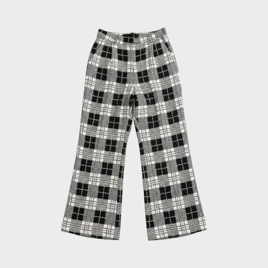 Balenciaga Silk Sequins Check Pants