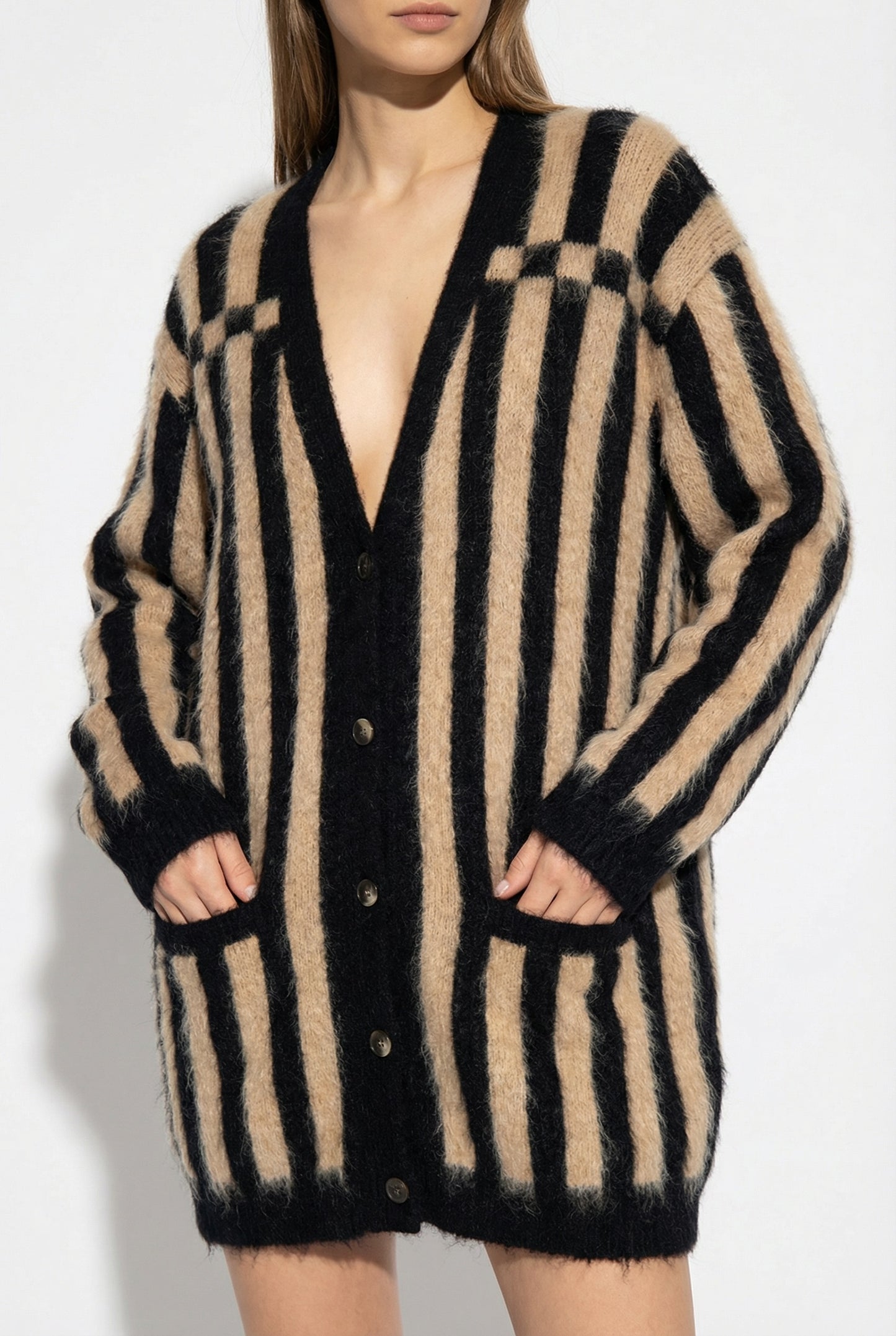Loewe Bicolor Jacquard Cardigan