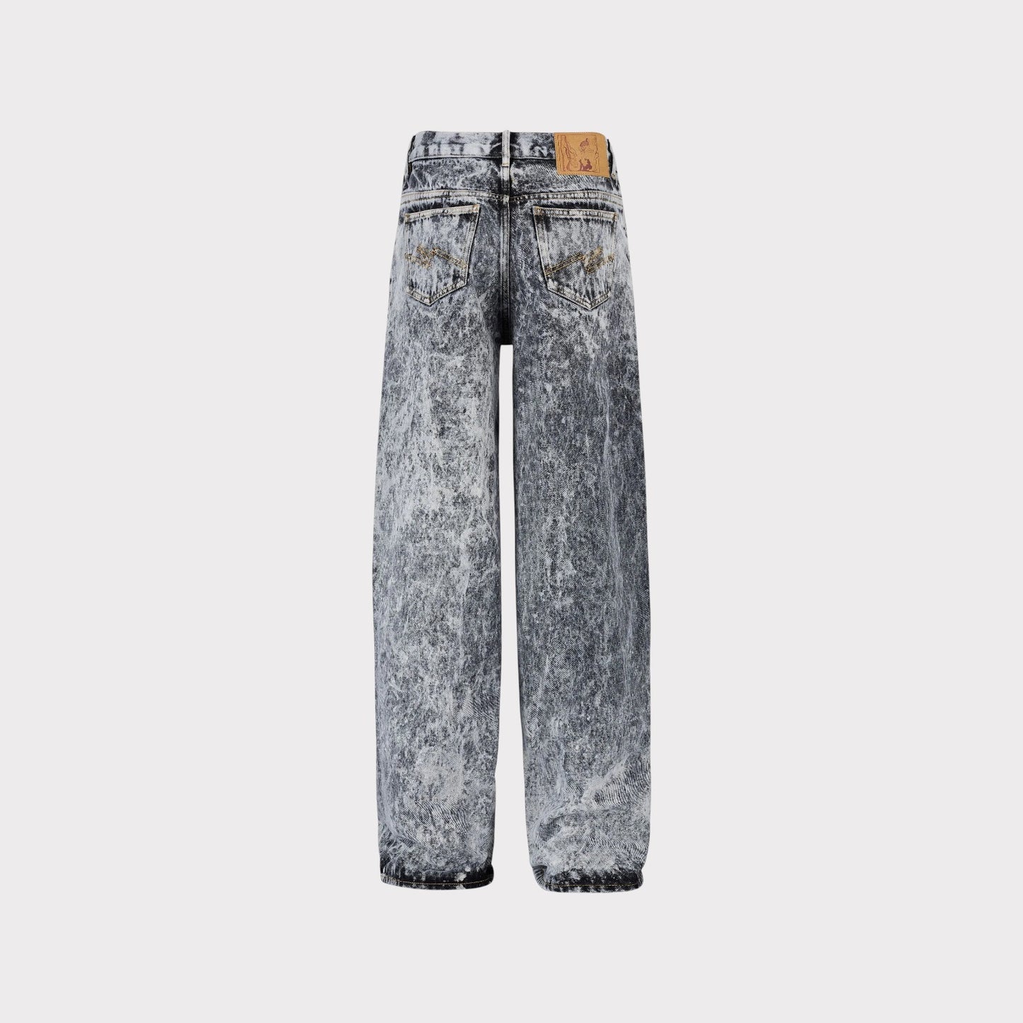 Martine Rose Grey Acid Washed Denim
