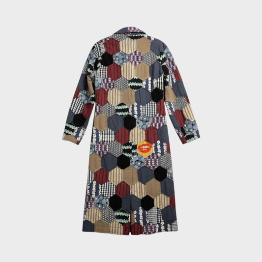 Loewe Wool Hexagon Patchwork Coat