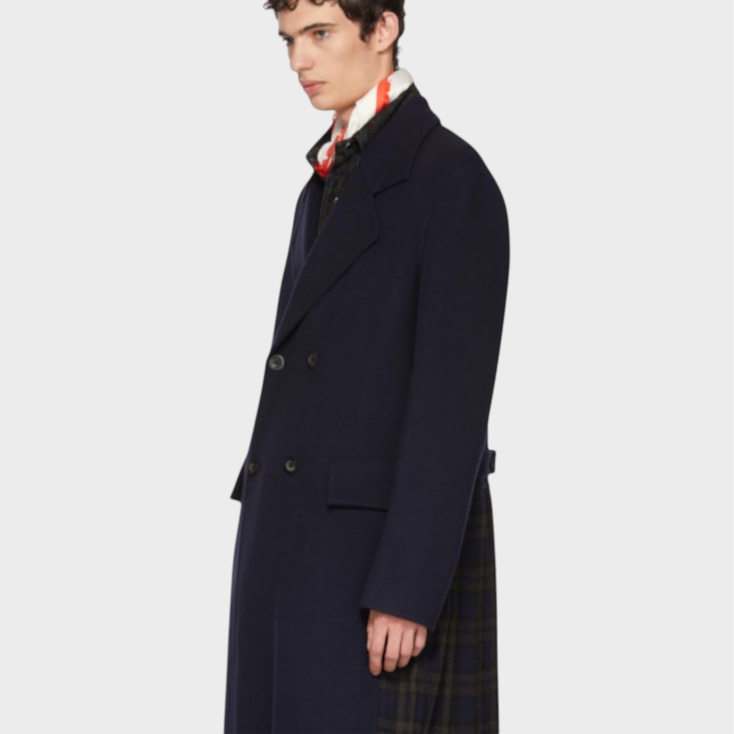 Loewe Checked Long Coat