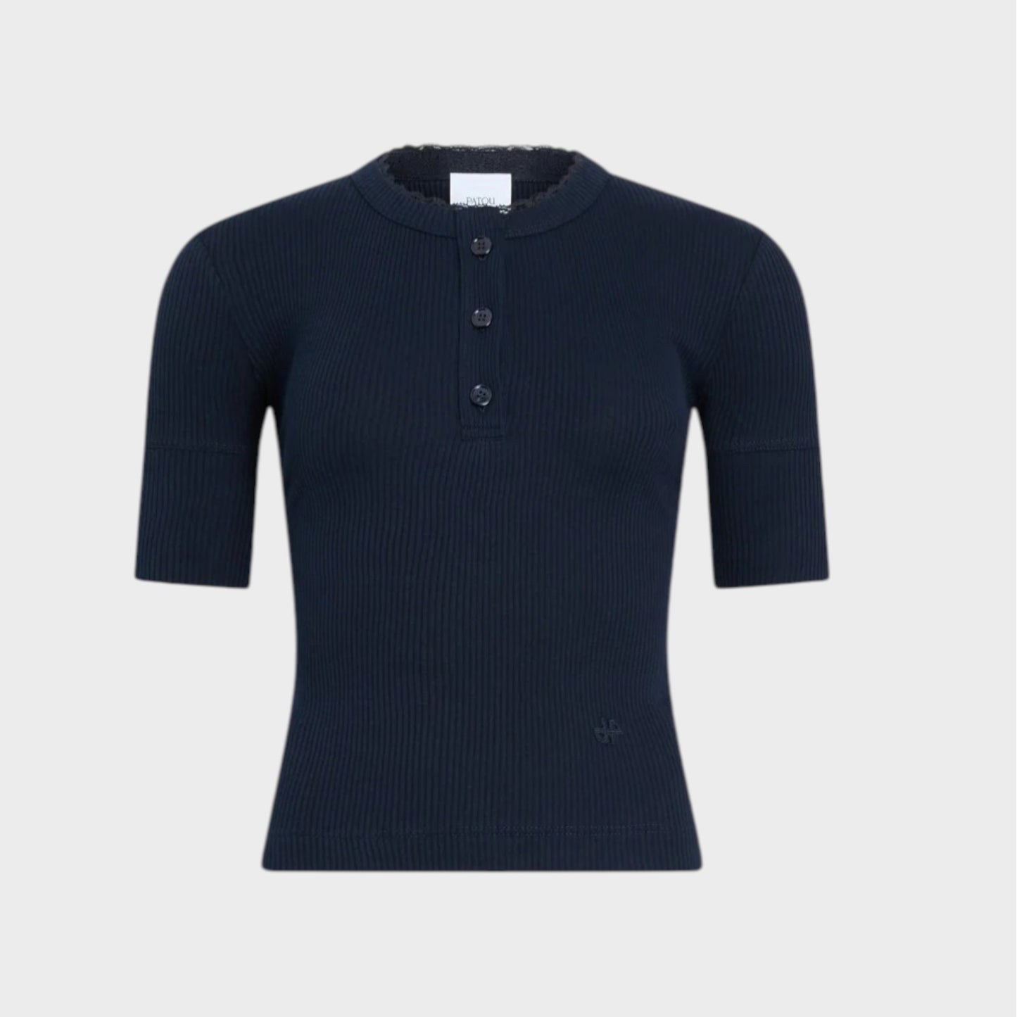 Patou Ribbed Knit Top