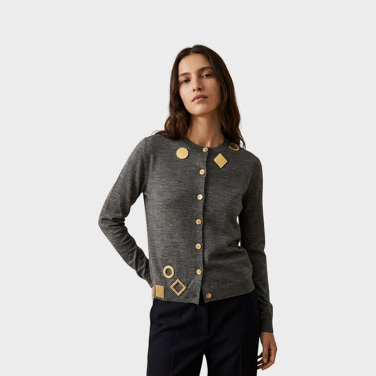 Loewe Geometric Wool Cardigan