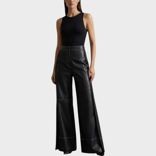Loewe Culotte Leather Trousers