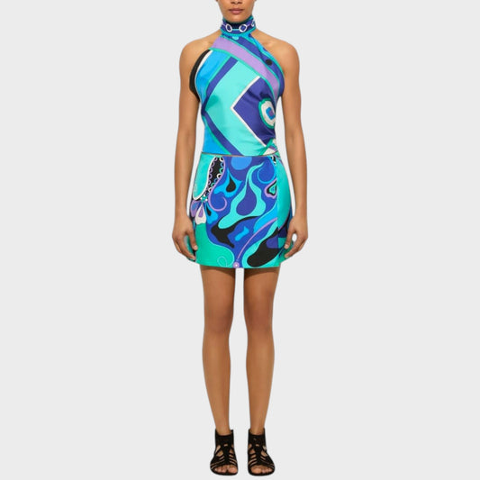 Pucci Silk Wrap Mini Skirt