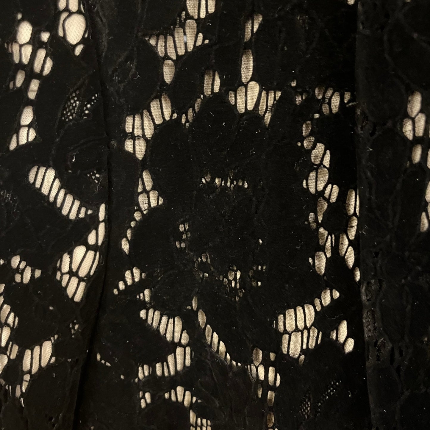Comme des Garcons Velvet Lace Shawl Coat