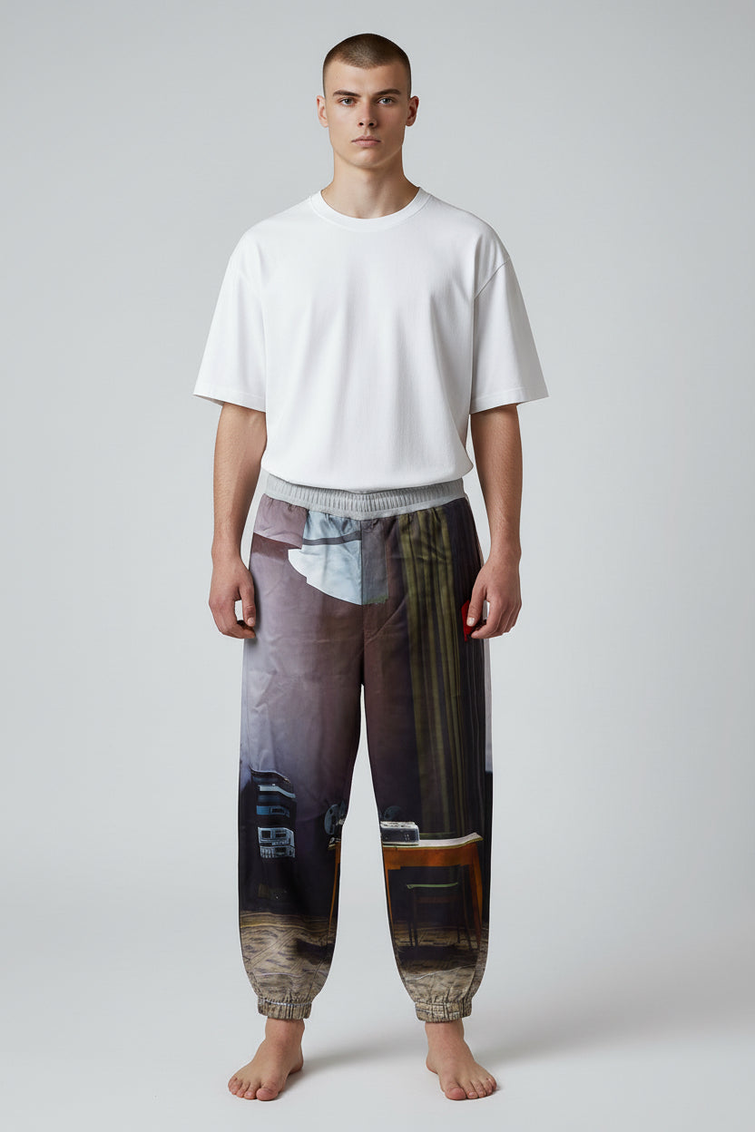 Undercover Silk Suspirium Print Sweatpants