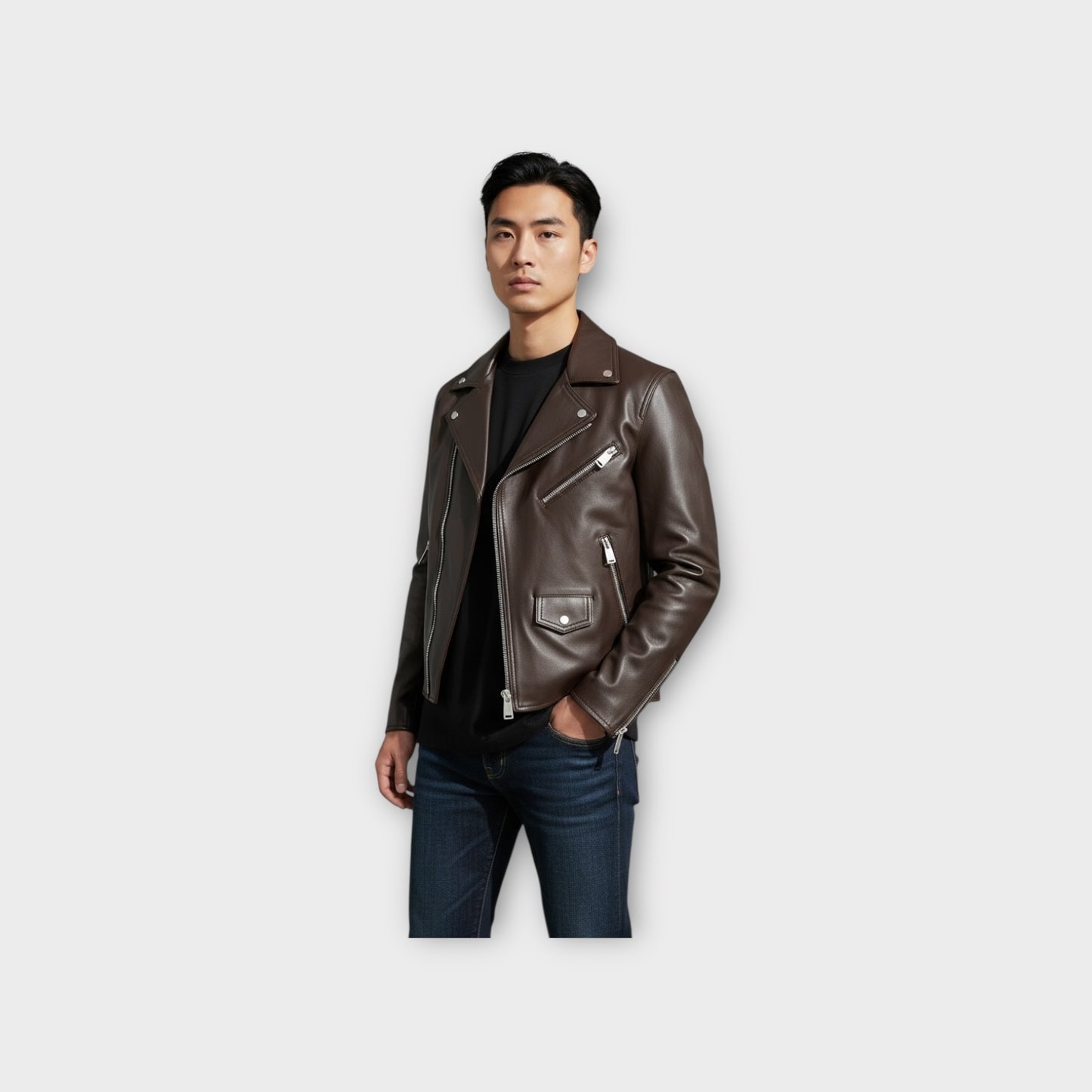 Loewe Leather Biker Jacket