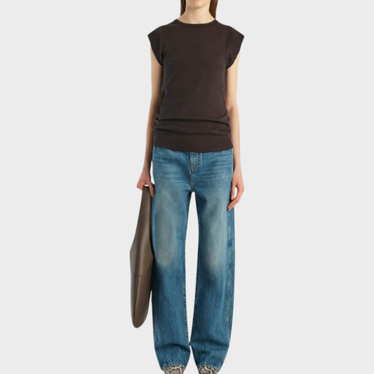 Khaite Bonnie Denim Low-Rise Jeans