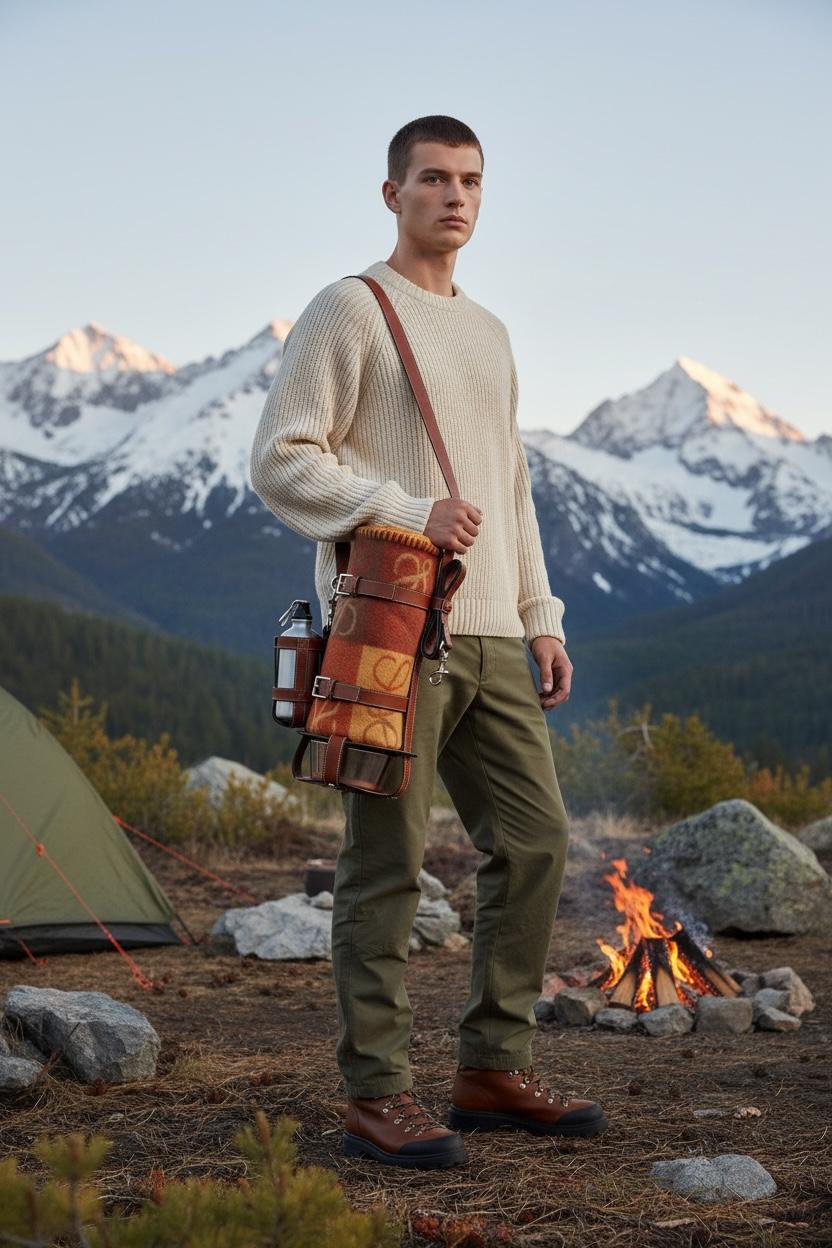 Loewe Leather Feeder Bag