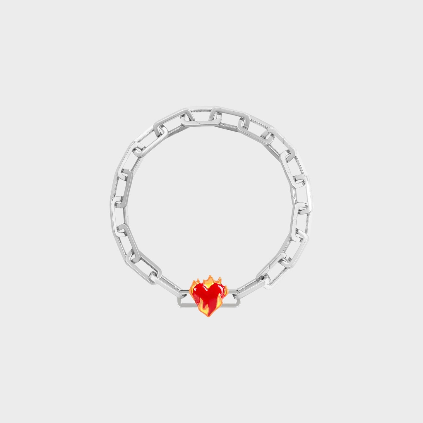 Poubel Heart-On-Fire Charm