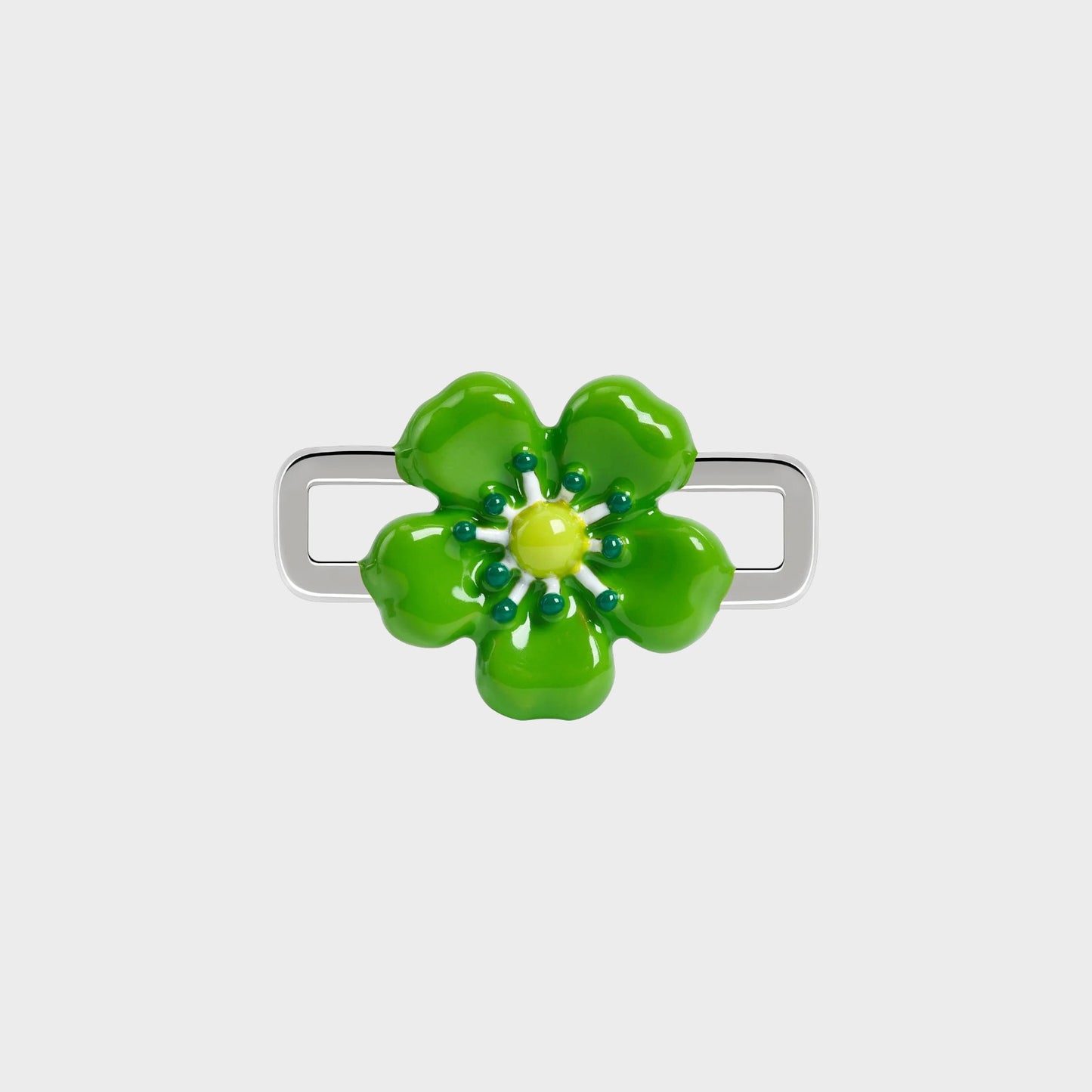 Poubel Green Flower Charm