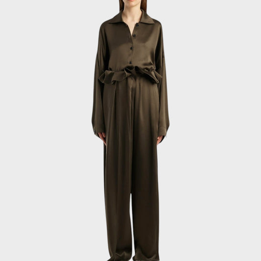 Khaite Bodine Silk Washed Shirt