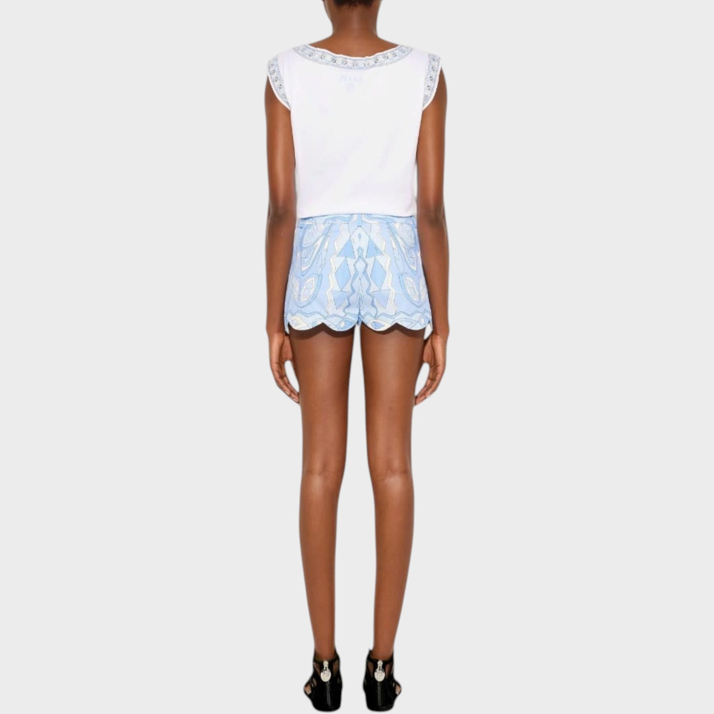 Pucci Scallop Trim Mini Shorts
