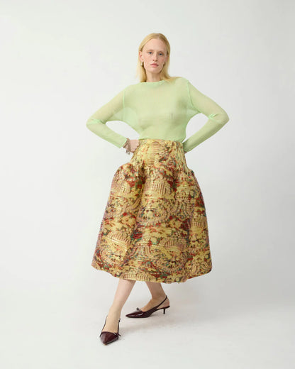 Julia Heuer Kenza Hand Pleated Skirt