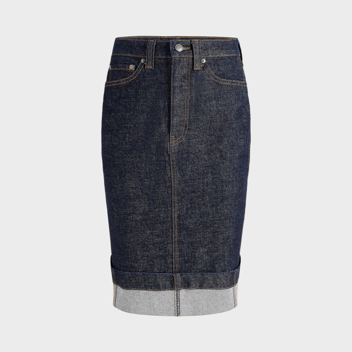 Khaite Kendra Denim Skirt