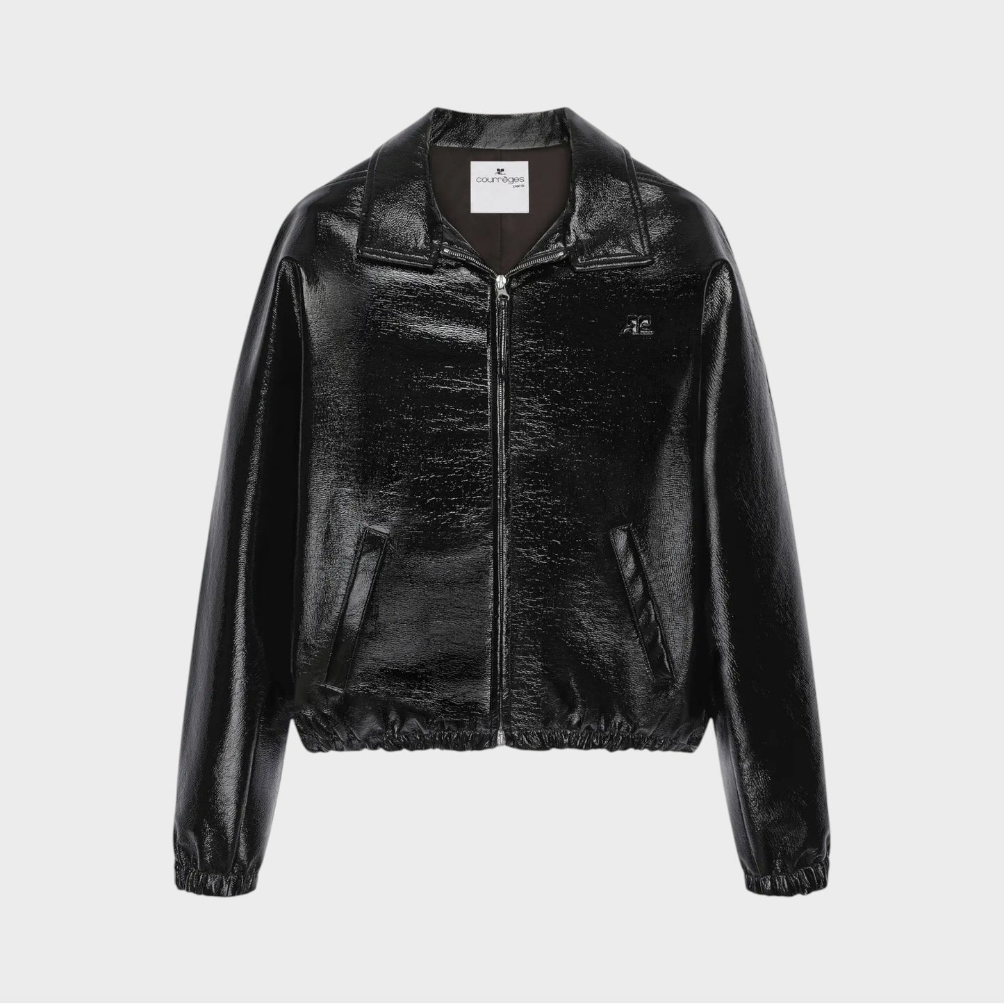 Courreges Vinyl Bomber Jacket