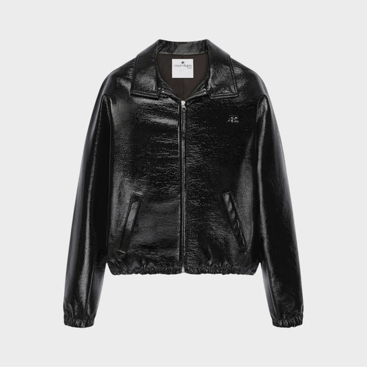 Courreges Vinyl Bomber Jacket