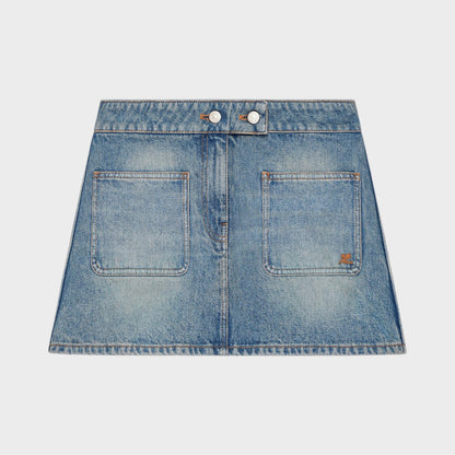 Courreges Denim Mini Skirt