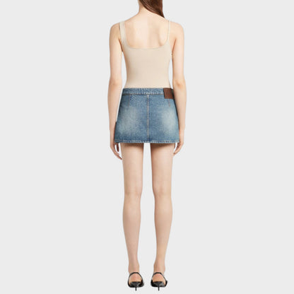Courreges Denim Mini Skirt