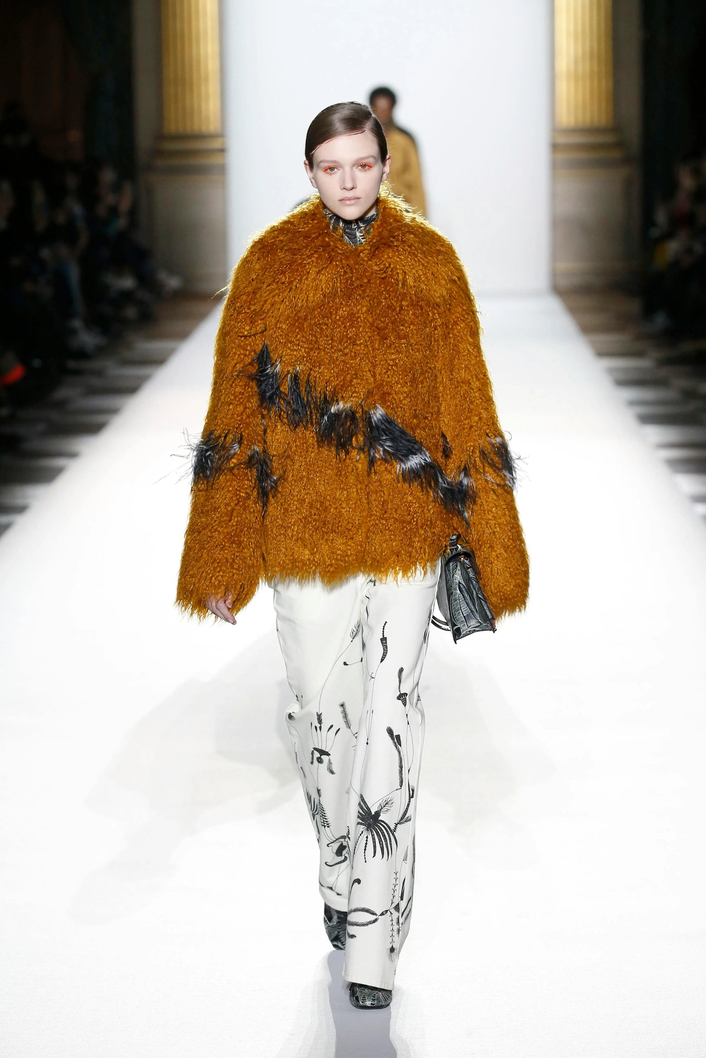 Dries Van Noten Fake Fur Coat