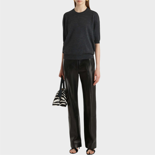 Khaite Faye Merino Wool Knit Top