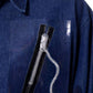 Raf Simons Shirt, Navy, Cotton Big Fit Denim Shirt in Dark Navy w/ Zipper